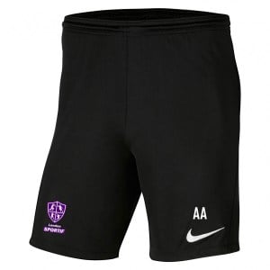 Nike Dri-FIT Park III Shorts Black-White