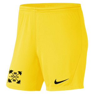 Nike Womens Park III Shorts (W) Tour Yellow-Black