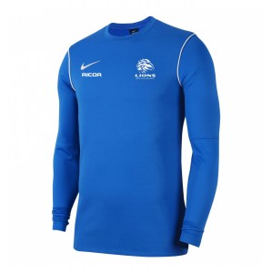 Nike Dri-FIT Park 20 Crew Top Royal Blue-White-White