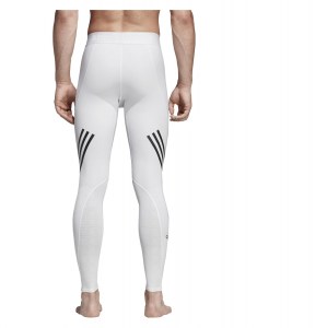 Adidas-LP Alphaskin Sport+ Long 3-stripes Tights White