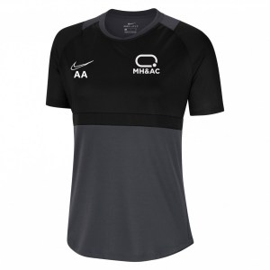 Nike Womens Dri-FIT Academy Pro Short Sleeve Top Anthracite-Black-Black-White