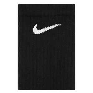 Nike Everyday Cushioned Training Crew Socks (6 Pairs) Black-White