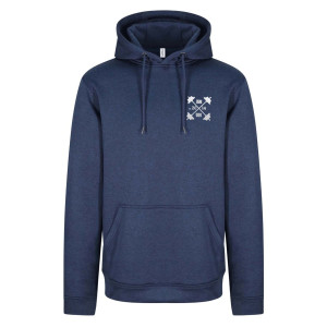 Sports Hoodie Blue Melange