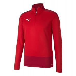 Puma Goal Training 1/4 Zip Midlayer Red-Chili Pepper