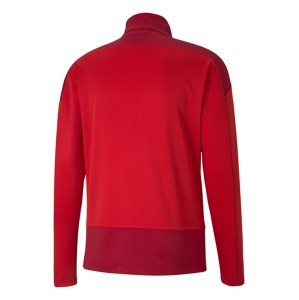 Puma Goal Training 1/4 Zip Midlayer Red-Chili Pepper