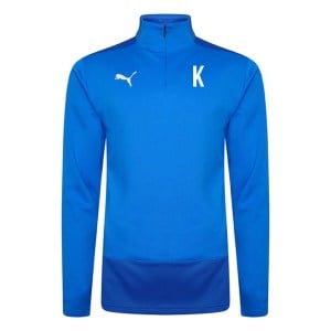 Puma Goal Training 1/4 Zip Midlayer Electric Blue-Team Power Blue