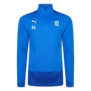 Puma Goal Training 1/4 Zip Midlayer Electric Blue-Team Power Blue