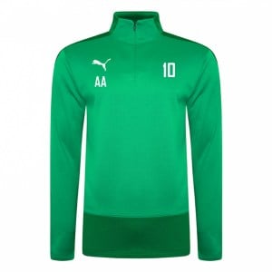 Puma Goal Training 1/4 Zip Midlayer Pepper Green-Power Green