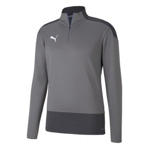 Puma Goal Training 1/4 Zip Midlayer Grey-Asphalt