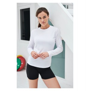 Womens Long Sleeve Cool Tee Arctic White