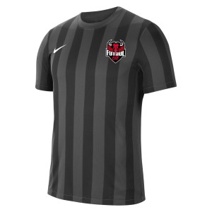 Nike Striped Division IV Short Sleeve Jersey Anthracite-Black-White