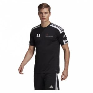 adidas Squadra 21 Short Sleeve Shirt (M) Black-White