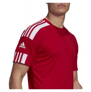 adidas Squadra 21 Short Sleeve Shirt (M) Team Power Red-White