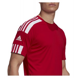 adidas Squadra 21 Short Sleeve Shirt (M) Team Power Red-White