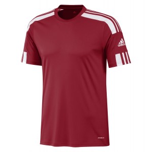 adidas Squadra 21 Short Sleeve Shirt (M) Team Power Red-White