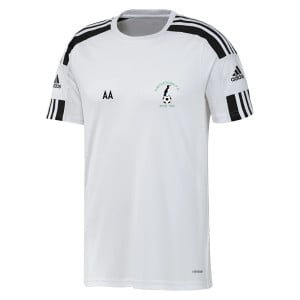 adidas Squadra 21 Short Sleeve Shirt (M) White-Black