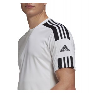 adidas Squadra 21 Short Sleeve Shirt (M) White-Black