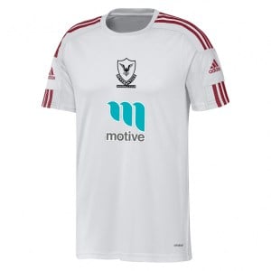 adidas Squadra 21 Short Sleeve Shirt (M) White-Team Power Red