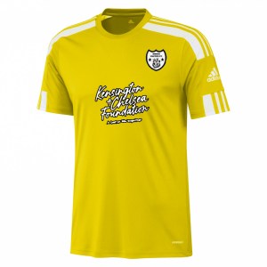 adidas Squadra 21 Short Sleeve Shirt (M) Team Yellow-White