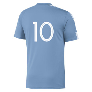 adidas Squadra 21 Short Sleeve Shirt (M) Team Light Blue-White