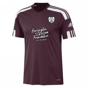 adidas Squadra 21 Short Sleeve Shirt (M) Team Maroon-White