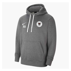 Nike Team Club 20 Fleece Hoodie (M) Charcoal Heather-White-White