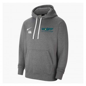 Nike Team Club 20 Fleece Hoodie (M) Charcoal Heathr-White-White