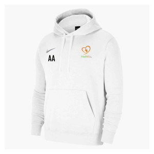 Nike Team Club 20 Fleece Hoodie (M) White-White-Wolf Grey