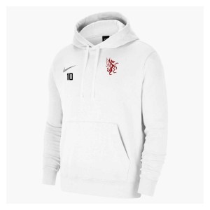 Nike Team Club 20 Fleece Hoodie (M) White-White-Wolf Grey