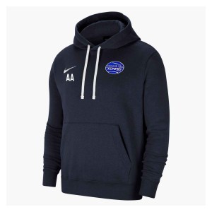 Nike Team Club 20 Fleece Hoodie (M) Obsidian-White-White