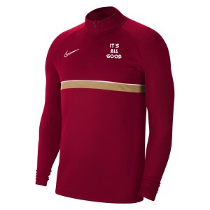 Nike Academy 21 Midlayer (M) Team Red-White-Jersey Gold-White