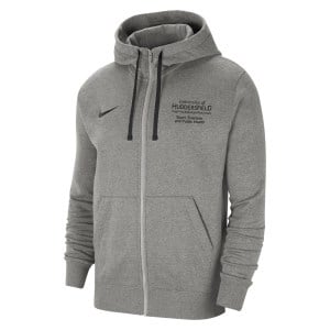 Nike Team Club 20 Fleece Full-Zip Hoodie (M) Dark Grey Heather-Black-Black