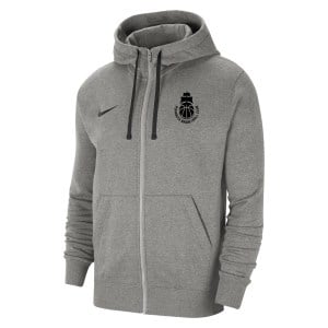 Nike Team Club 20 Fleece Full-Zip Hoodie (M) Dark Grey Heather-Black-Black