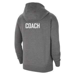 Nike Team Club 20 Fleece Full-Zip Hoodie (M) Charcoal Heather-White-White