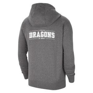 Nike Team Club 20 Fleece Full-Zip Hoodie (M) Charcoal Heather-White-White