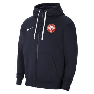 Nike Team Club 20 Fleece Full-Zip Hoodie (M) Obsidian-White-White