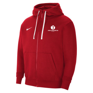 Nike Team Club 20 Fleece Full-Zip Hoodie (M) University Red-White-White