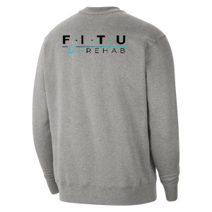 Nike Team Club 20 Fleece Crew Sweatshirt Dark Grey Heather-Black-Black