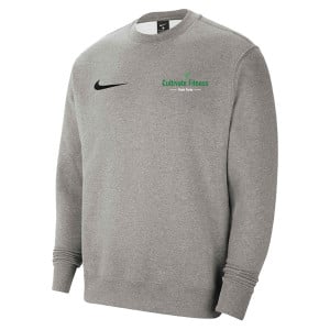 Nike Team Club 20 Fleece Crew Sweatshirt Dark Grey Heather-Black-Black