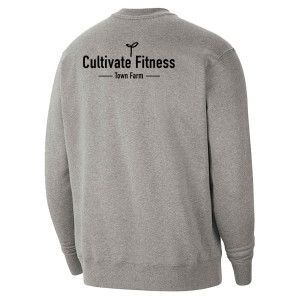 Nike Team Club 20 Fleece Crew Sweatshirt Dark Grey Heather-Black-Black