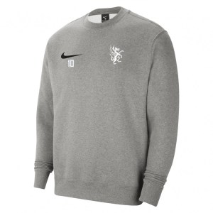 Nike Team Club 20 Fleece Crew Sweatshirt Dark Grey Heather-Black-Black