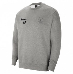 Nike Team Club 20 Fleece Crew Sweatshirt Dk Grey Heather-Black-Black