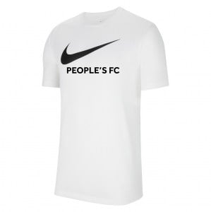 Nike Team Club 20 Swoosh Tee (M) White-Black