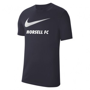 Nike Team Club 20 Swoosh Tee (M) Obsidian-White