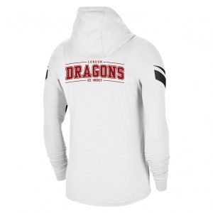 Nike Strike Full-Zip Hooded Jacket (M) White-Black-Black