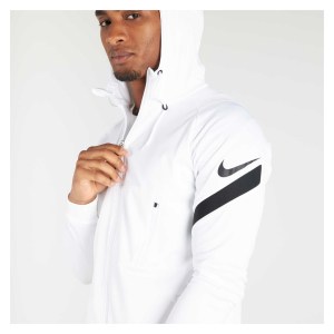 Nike Strike Full-Zip Hooded Jacket (M) White-Black-Black