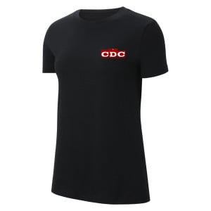 Nike Womens Team Club 20 Cotton T-Shirt (W) Black-White