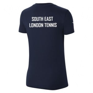 Nike Womens Team Club 20 Cotton T-Shirt (W) Obsidian-White