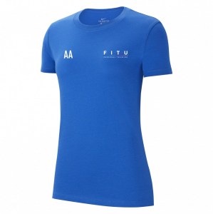 Nike Womens Team Club 20 Cotton T-Shirt (W) Royal Blue-White