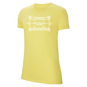 Nike Womens Team Club 20 Cotton T-Shirt (W) Tour Yellow-Black